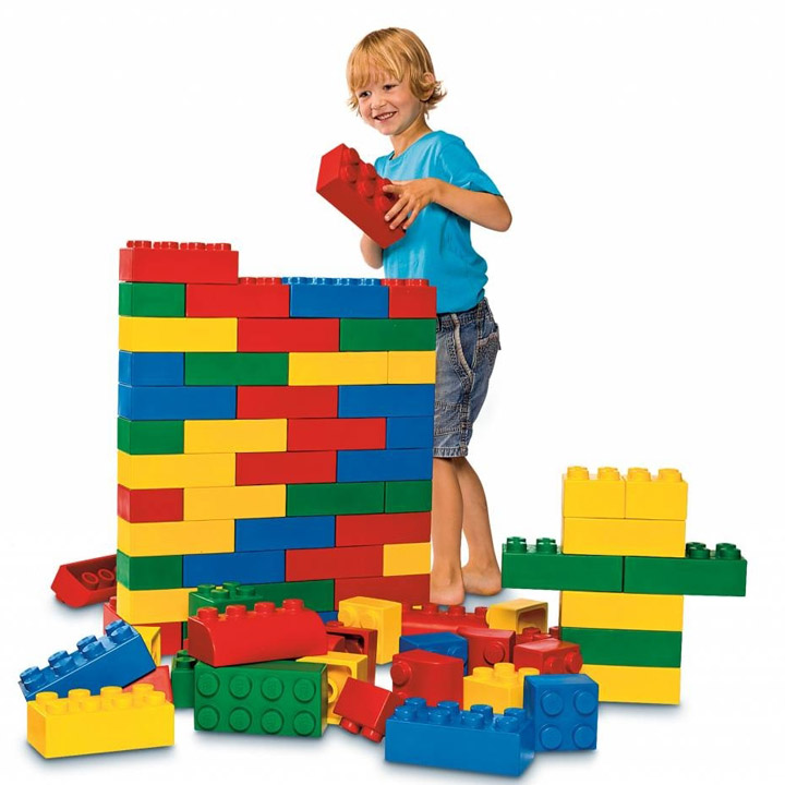 jumbo foam lego blocks